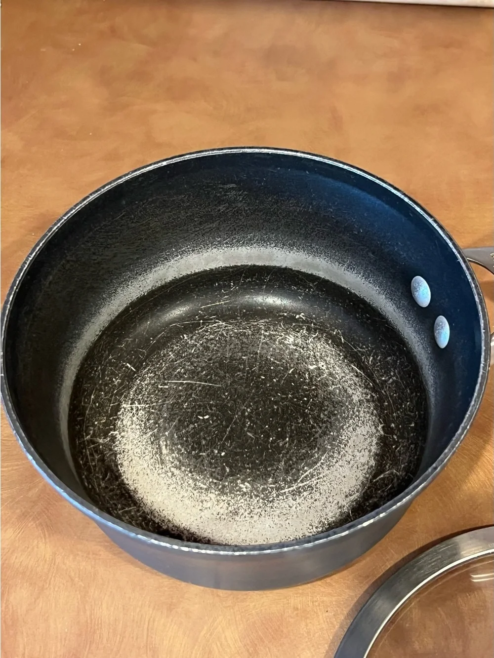 Calphalon Gray Nonstick Saucepan with Glass Lid and Stainless Handle, 2.5 Quart